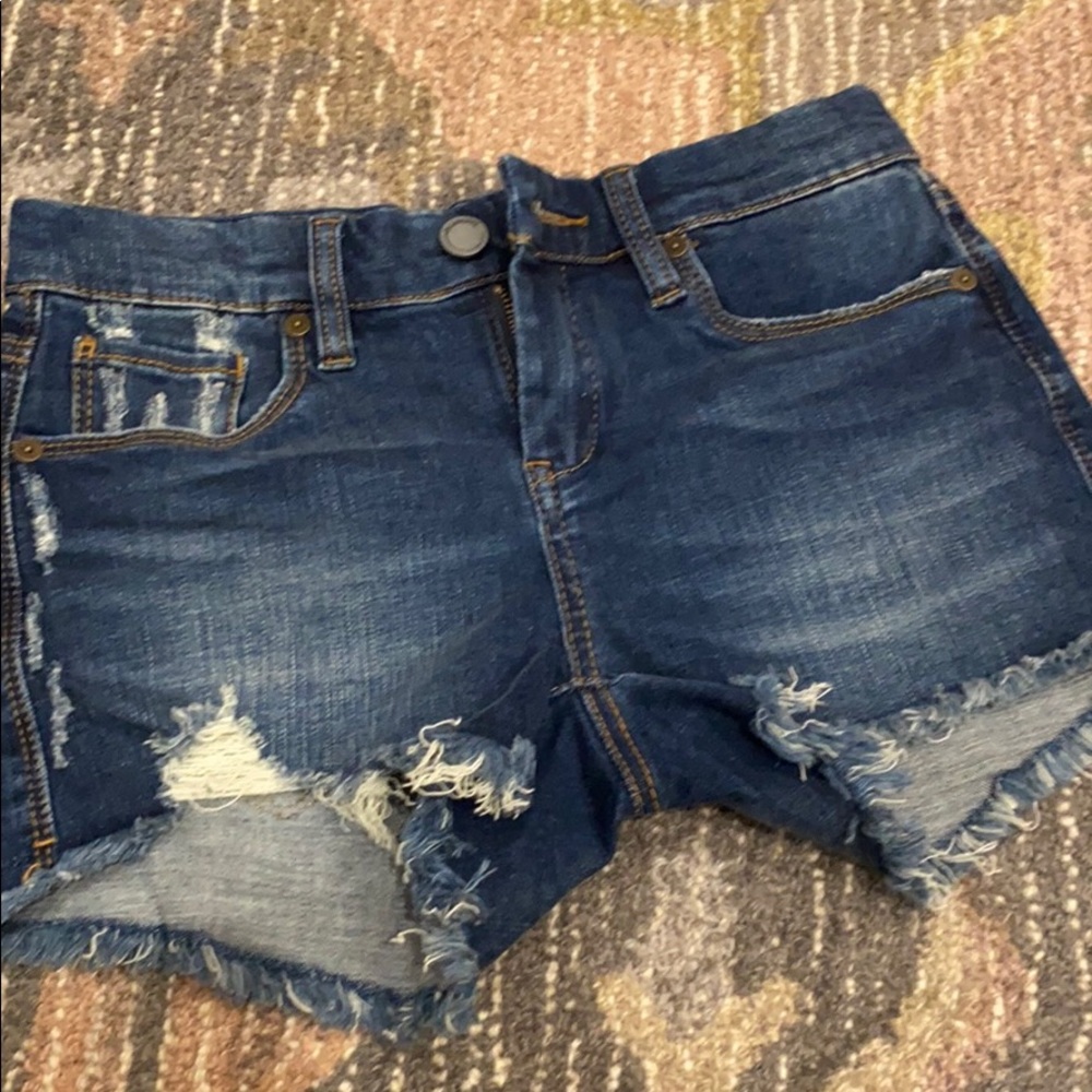 Blank NYC jean shorts dark wash